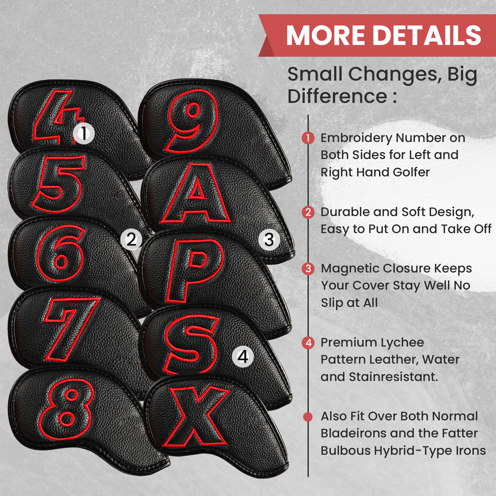 Golf Iron Covers Set Strong Ma - مراجعة Golf Club Iron Set وسعره