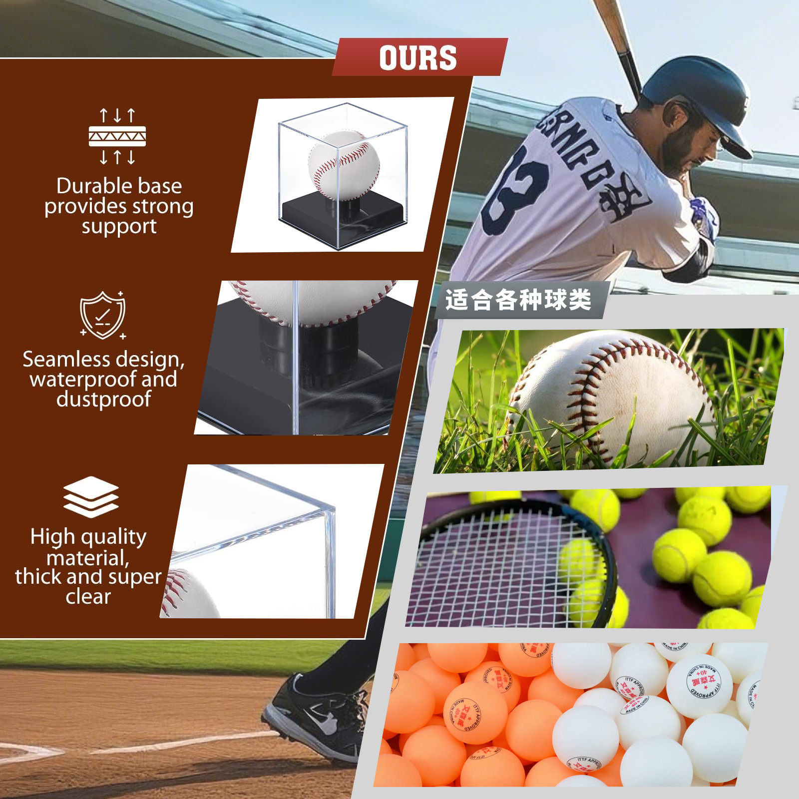 Quality Acrylic Baseball Box D - مراجعة Golf Ball Premium وسعره