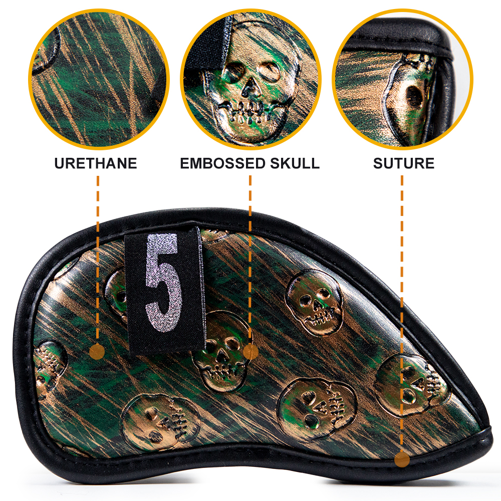 12pcs/set skull Golf Iron Head - مراجعة Golf Club Iron Set وسعره